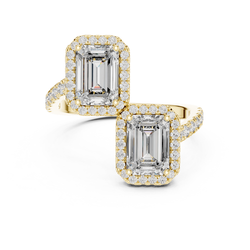 Load image 1 in gallery view. emerald-14k yellow gold|emerald-18k yellow gold