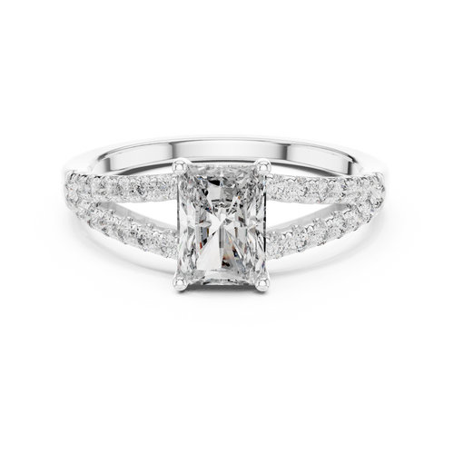 Load image 1 in gallery view. radiant-14k white gold|radiant-18k white gold|radiant-platinum