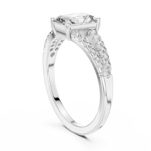 Load image 1 in gallery view. radiant-14k white gold|radiant-18k white gold|radiant-platinum