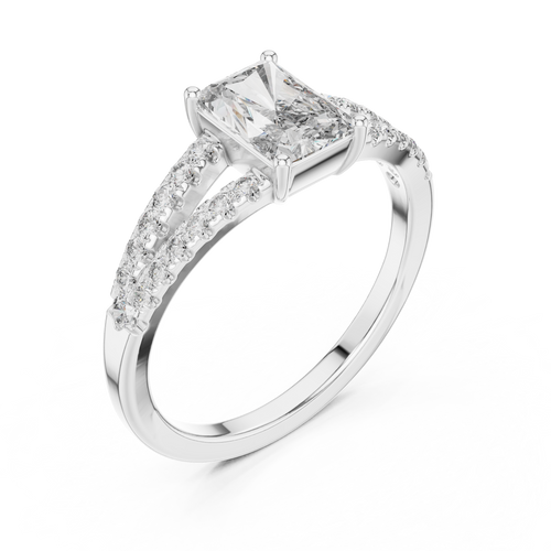 Load image 1 in gallery view. radiant-14k white gold|radiant-18k white gold|radiant-platinum