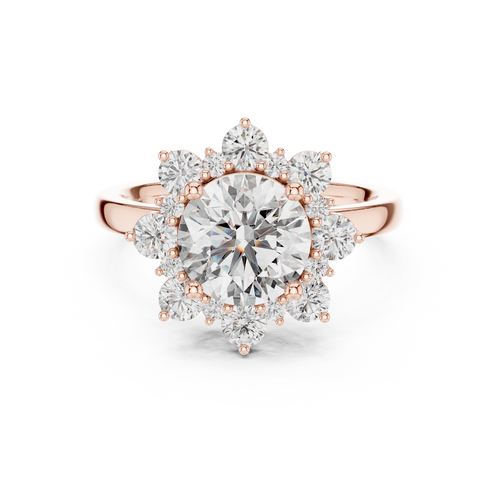 Load image 1 in gallery view. round-14k rose gold|round-18k rose gold