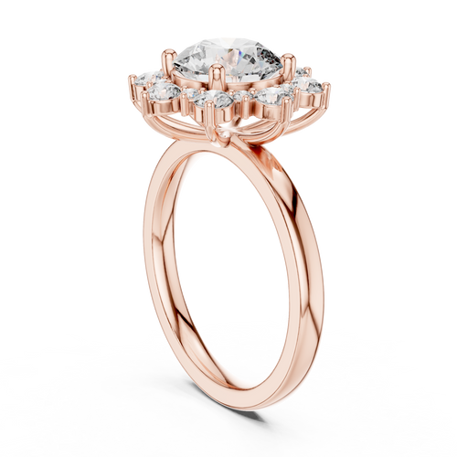 Load image 1 in gallery view. round-14k rose gold|round-18k rose gold