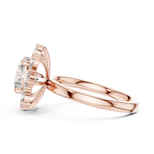 Load image 1 in gallery view. round-14k rose gold|round-18k rose gold