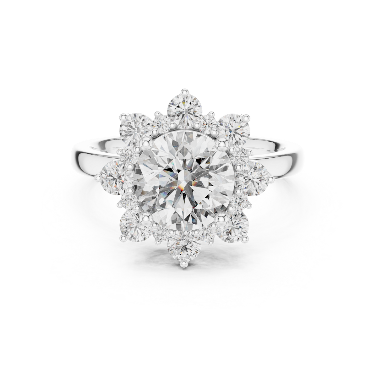 round-14k white gold|round-18k white gold|round-platinum