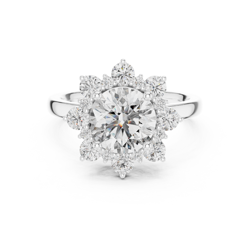 Load image 1 in gallery view. round-14k white gold|round-18k white gold|round-platinum