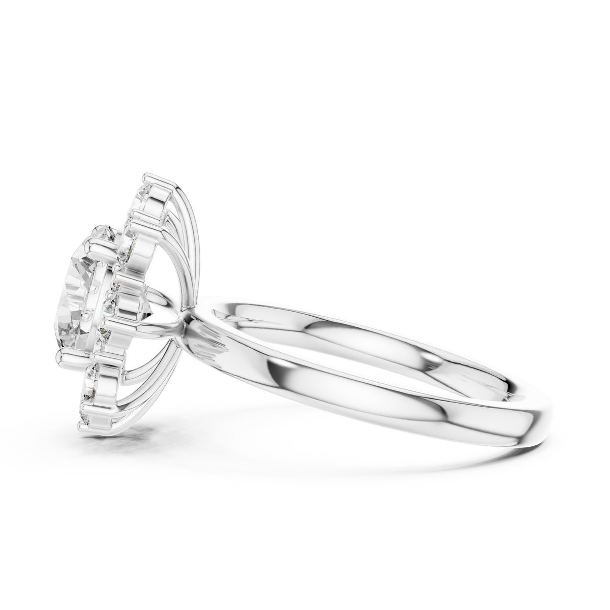 round-14k white gold|round-18k white gold|round-platinum