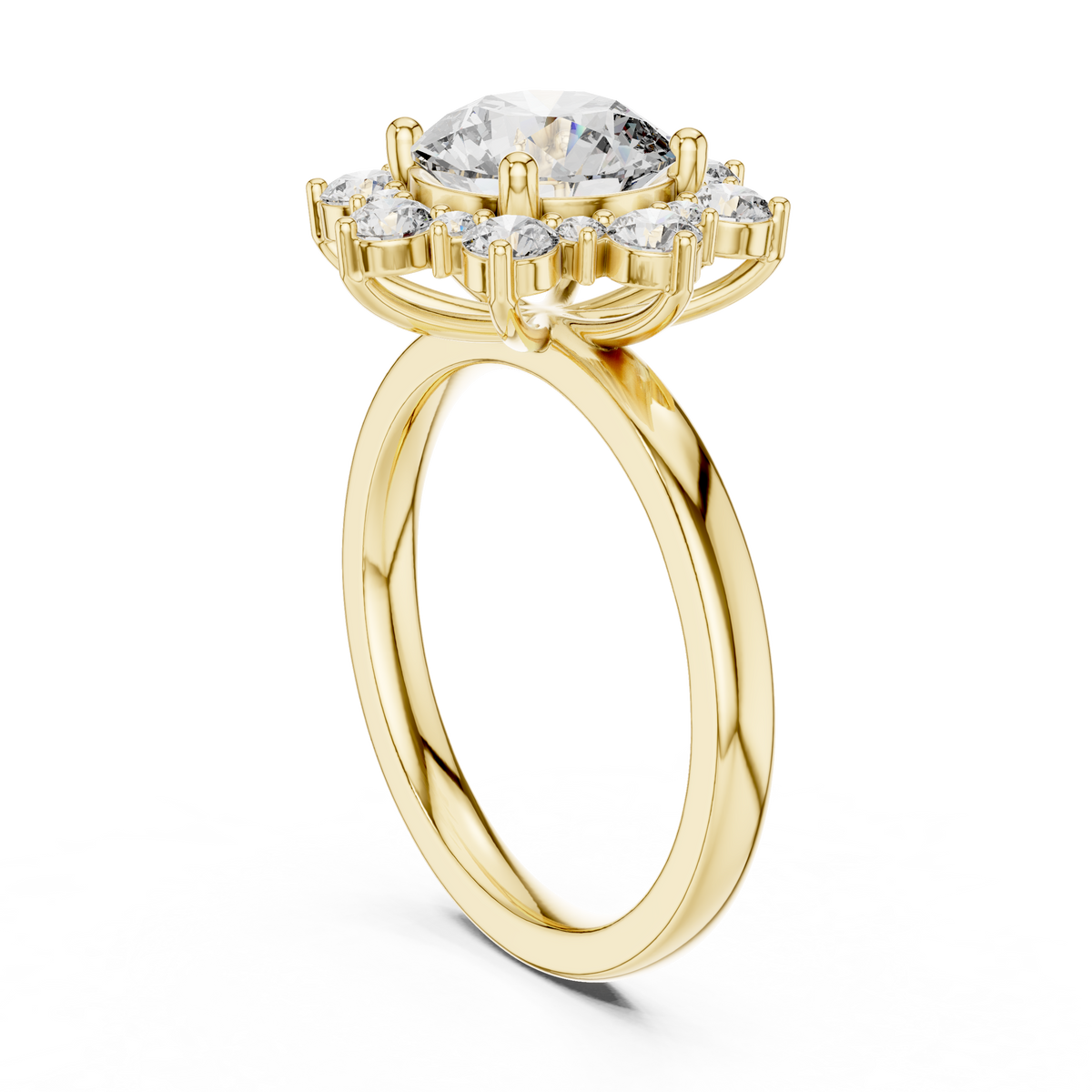 round-14k yellow gold|round-18k yellow gold