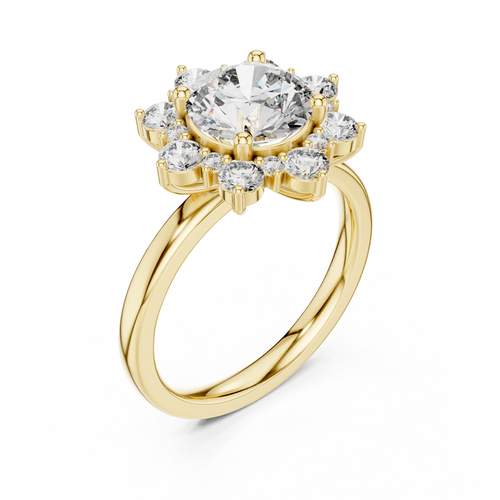 Load image 1 in gallery view. round-14k yellow gold|round-18k yellow gold