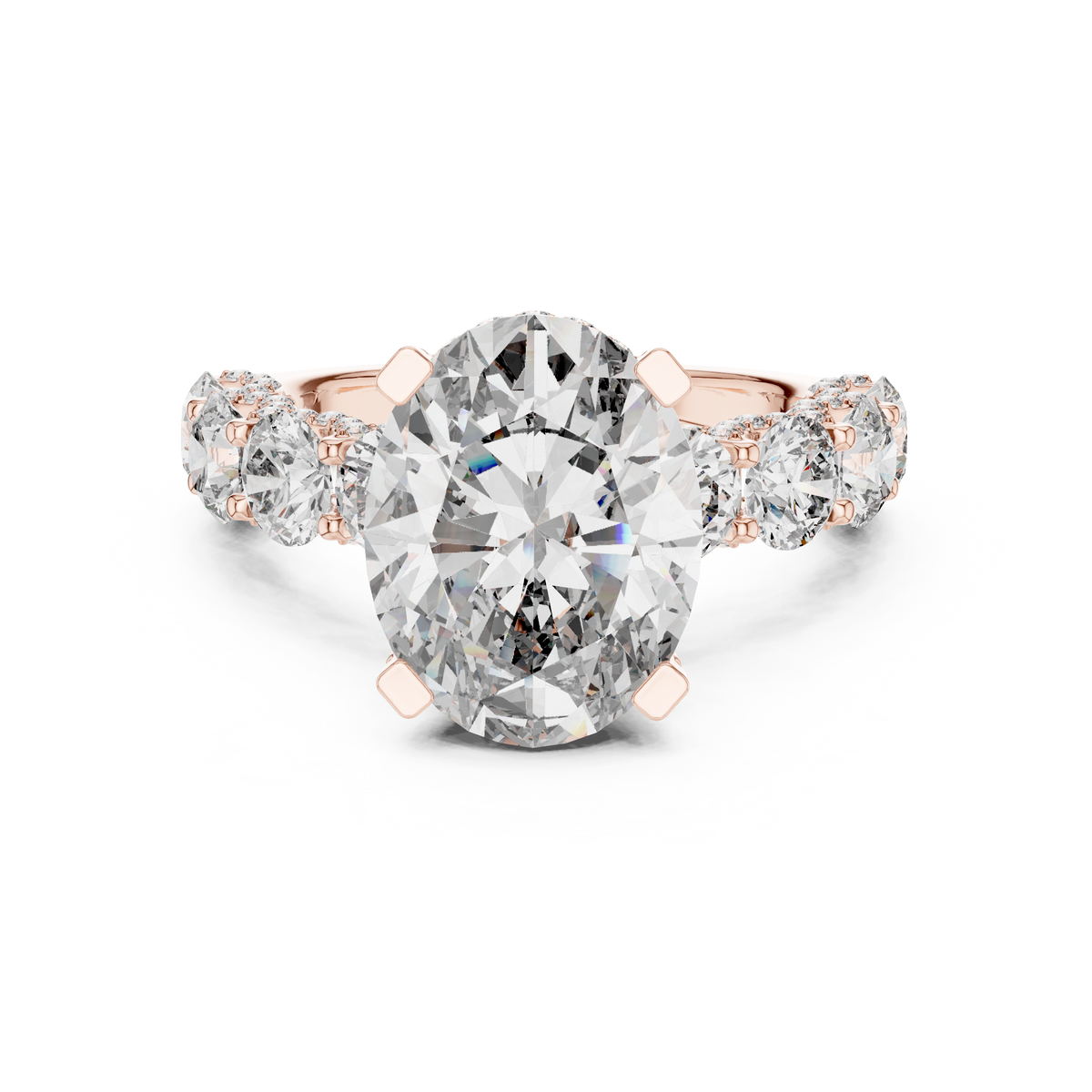 oval-14k rose gold|oval-18k rose gold