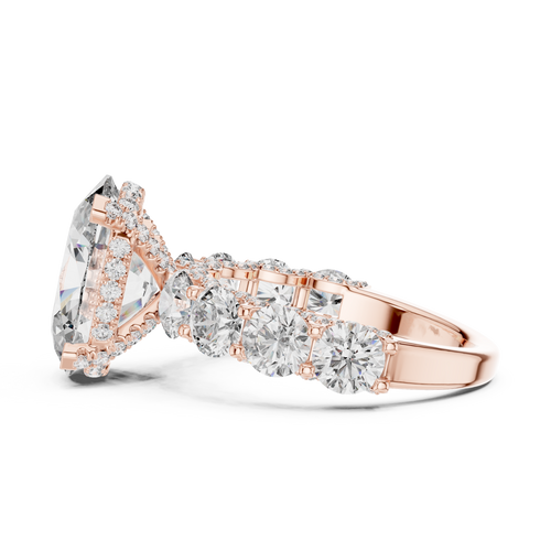 Load image 1 in gallery view. oval-14k rose gold|oval-18k rose gold