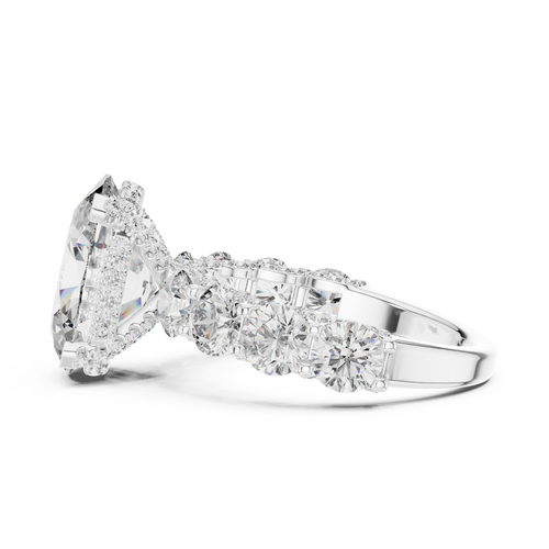Load image 1 in gallery view. oval-14k white gold|oval-18k white gold|oval-platinum