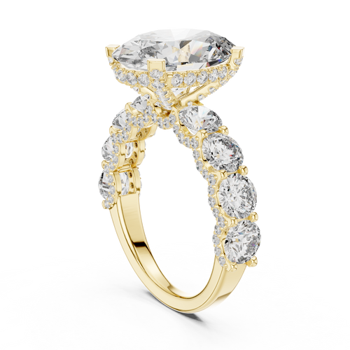 Load image 1 in gallery view. oval-14k yellow gold|oval-18k yellow gold