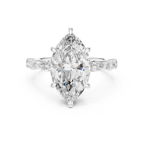 Load image 1 in gallery view. marquise-14k white gold|marquise-18k white gold|marquise-platinum