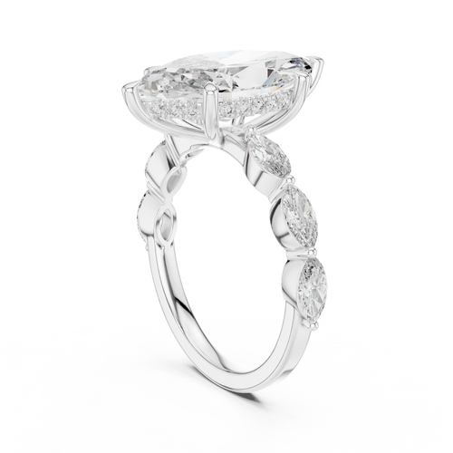 Load image 1 in gallery view. marquise-14k white gold|marquise-18k white gold|marquise-platinum