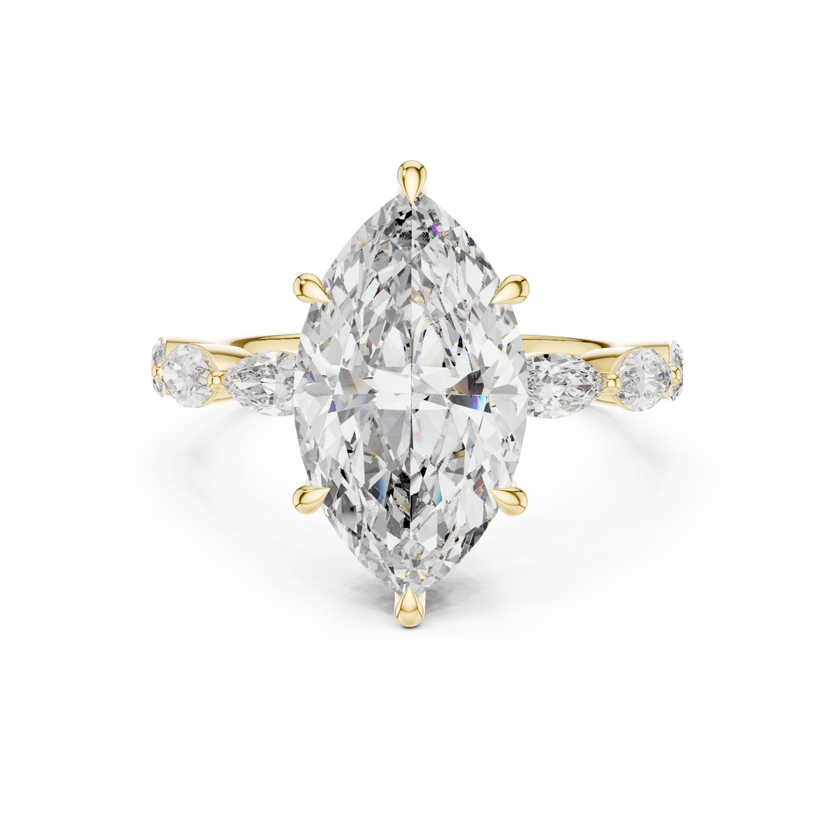 marquise-14k yellow gold|marquise-18k yellow gold