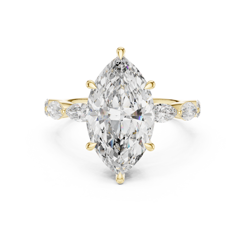 Load image 1 in gallery view. marquise-14k yellow gold|marquise-18k yellow gold