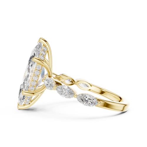 Load image 1 in gallery view. marquise-14k yellow gold|marquise-18k yellow gold