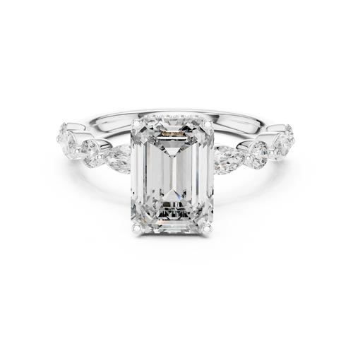 Load image 1 in gallery view. emerald-14k white gold|emerald-18k white gold|emerald-platinum