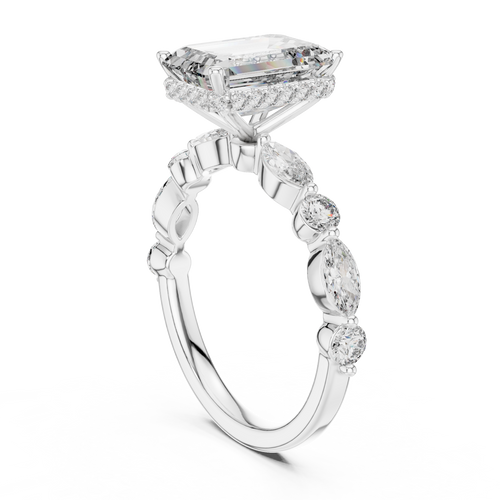 Load image 1 in gallery view. emerald-14k white gold|emerald-18k white gold|emerald-platinum