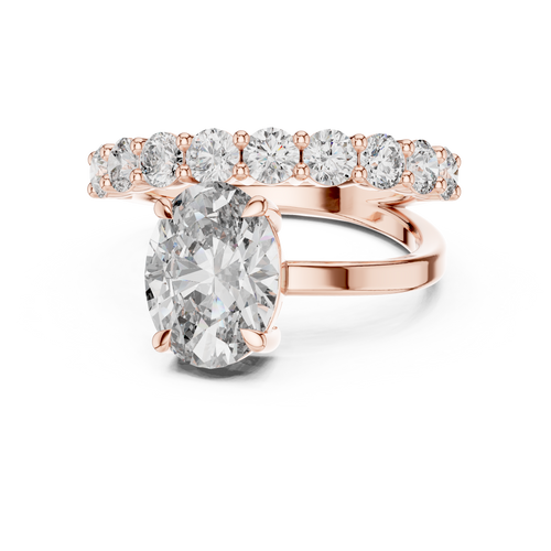 Load image 1 in gallery view. oval-14k rose gold|oval-18k rose gold