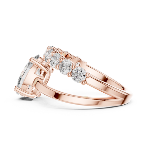 Load image 1 in gallery view. oval-14k rose gold|oval-18k rose gold