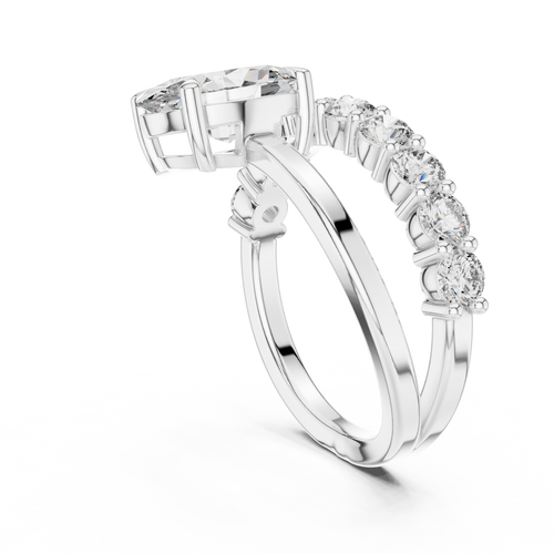 Load image 1 in gallery view. oval-14k white gold|oval-18k white gold|oval-platinum