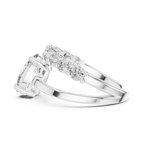 Load image 1 in gallery view. oval-14k white gold|oval-18k white gold|oval-platinum