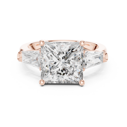 Load image 1 in gallery view. princess-14k rose gold|princess-18k rose gold