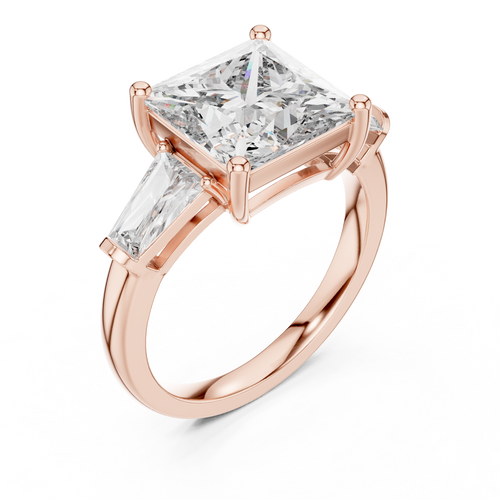 Load image 1 in gallery view. princess-14k rose gold|princess-18k rose gold