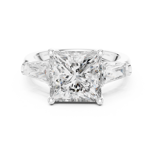 Load image 1 in gallery view. princess-14k white gold|princess-18k white gold|princess-platinum