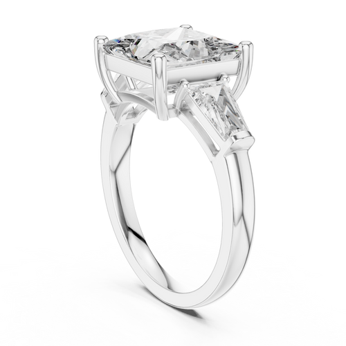 Load image 1 in gallery view. princess-14k white gold|princess-18k white gold|princess-platinum