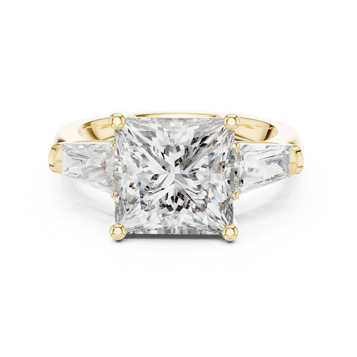 princess-14k yellow gold|princess-18k yellow gold