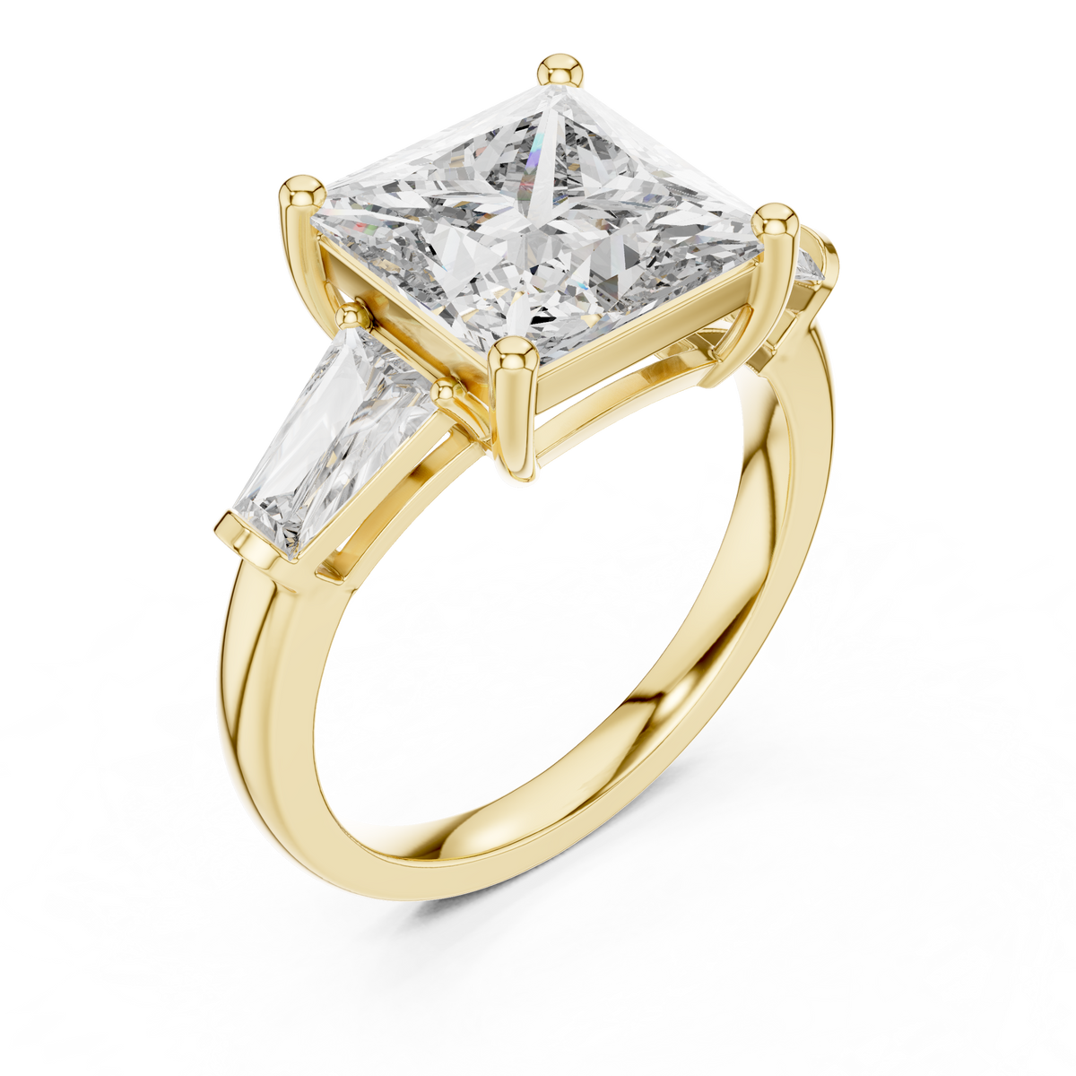 princess-14k yellow gold|princess-18k yellow gold