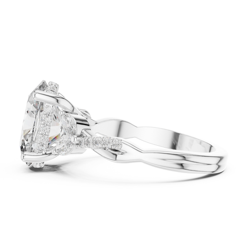 Load image 1 in gallery view. oval-14k white gold|oval-18k white gold|oval-platinum