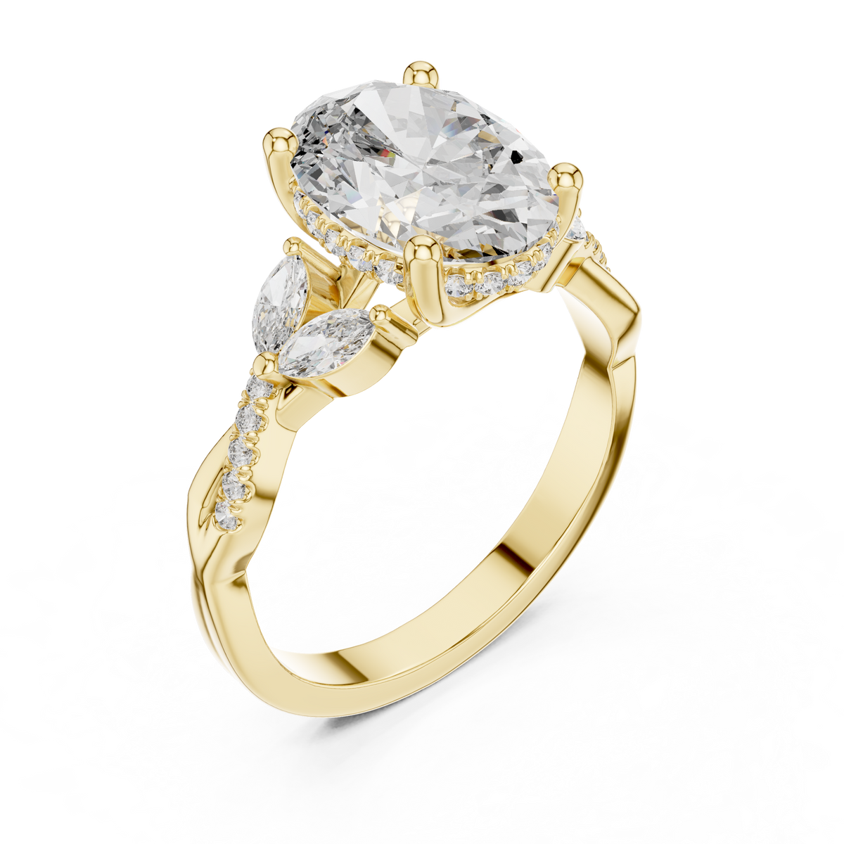 oval-14k yellow gold|oval-18k yellow gold