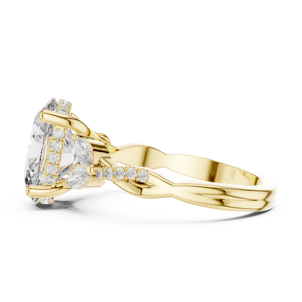 oval-14k yellow gold|oval-18k yellow gold