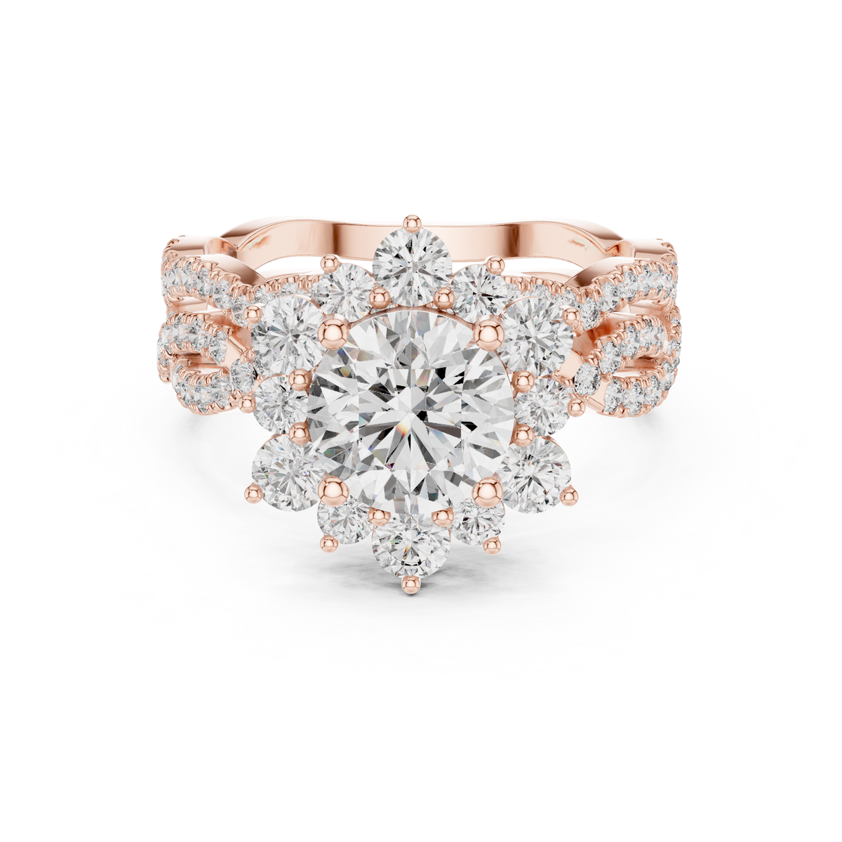 round-14k rose gold|round-18k rose gold