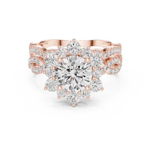 Load image 1 in gallery view. round-14k rose gold|round-18k rose gold