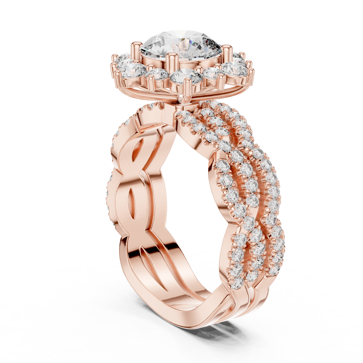 round-14k rose gold|round-18k rose gold