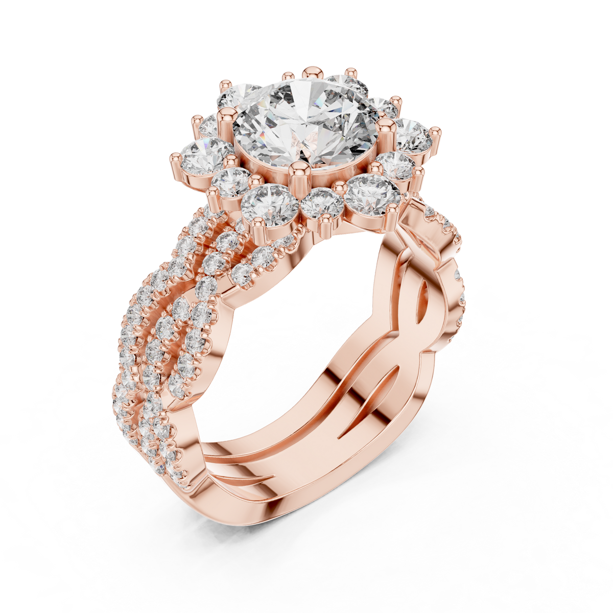 round-14k rose gold|round-18k rose gold