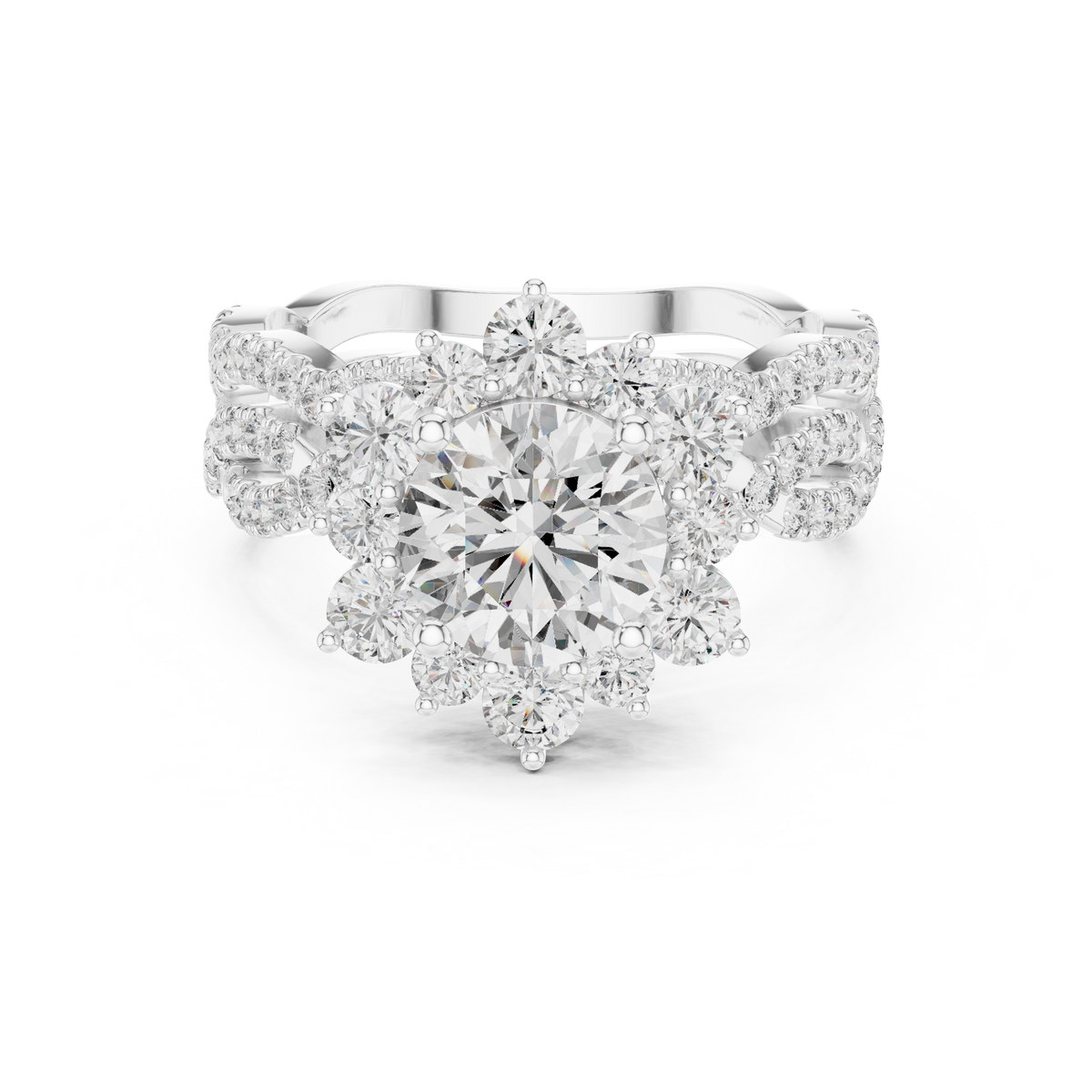 round-14k white gold|round-18k white gold|round-platinum