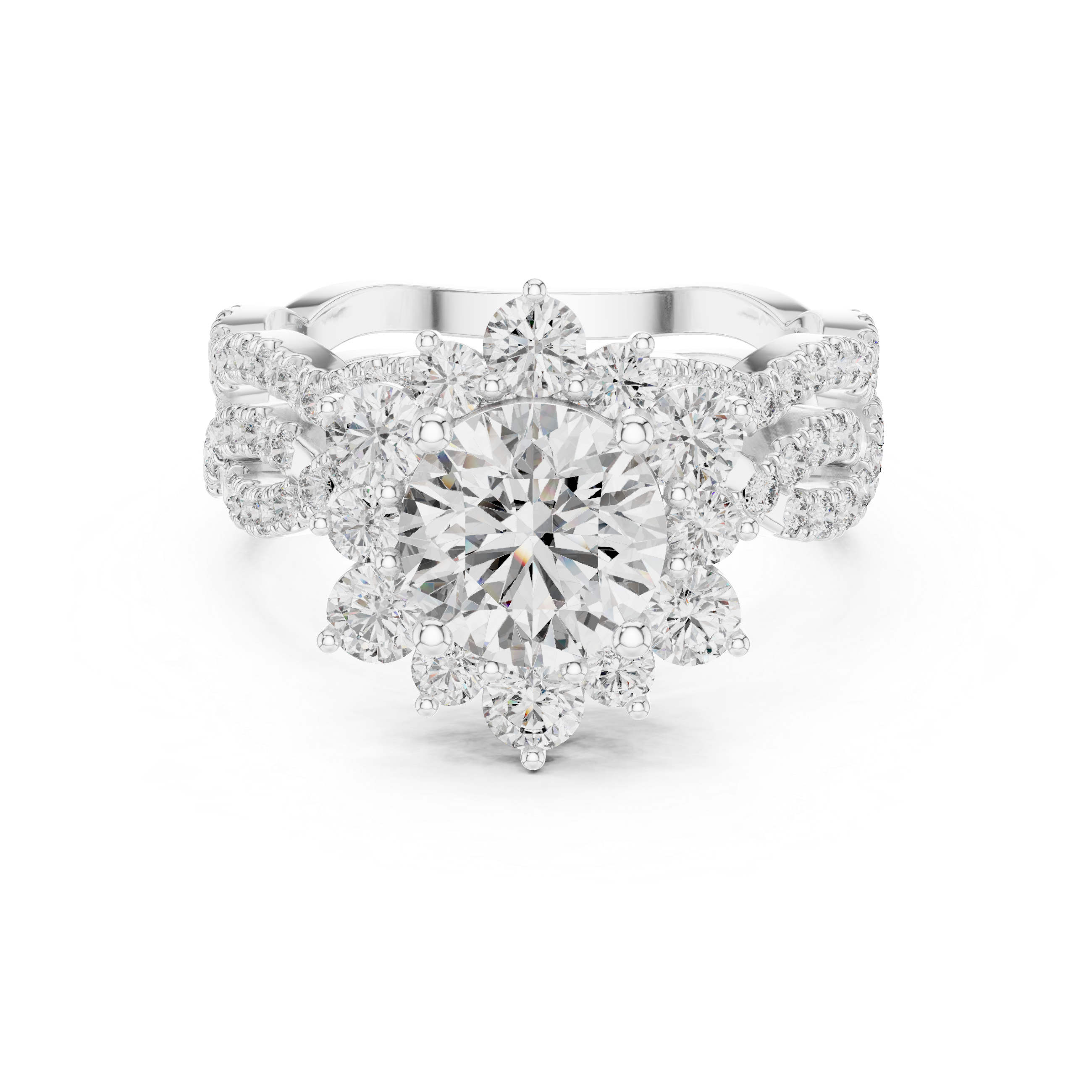 round-14k white gold|round-18k white gold|round-platinum