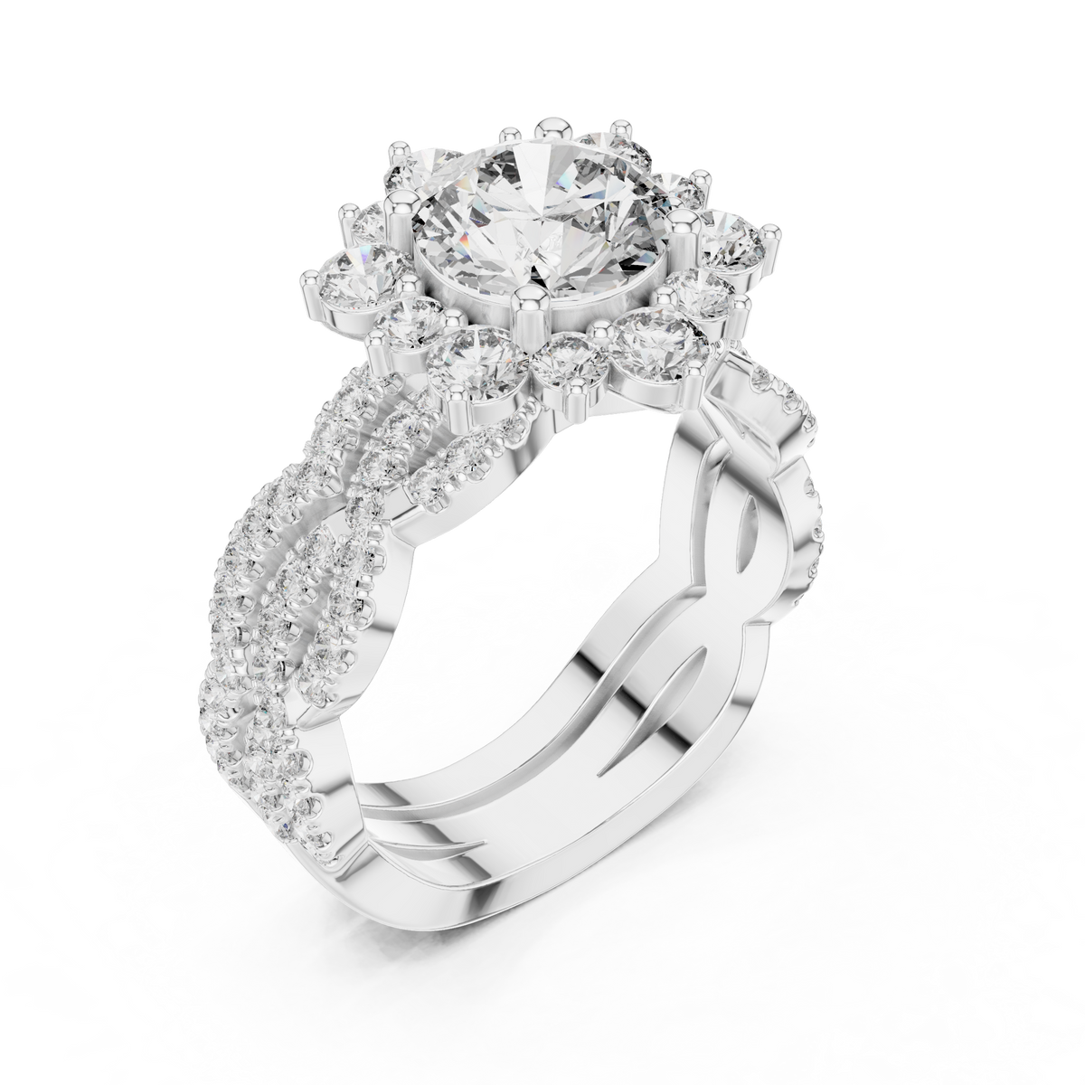round-14k white gold|round-18k white gold|round-platinum