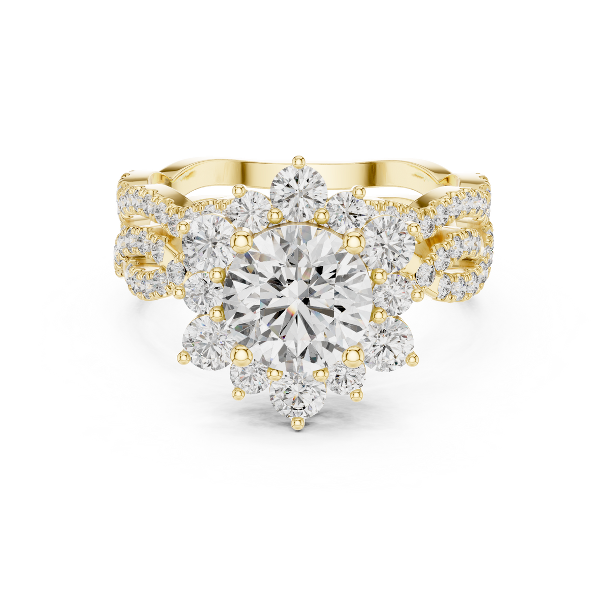 round-14k yellow gold|round-18k yellow gold