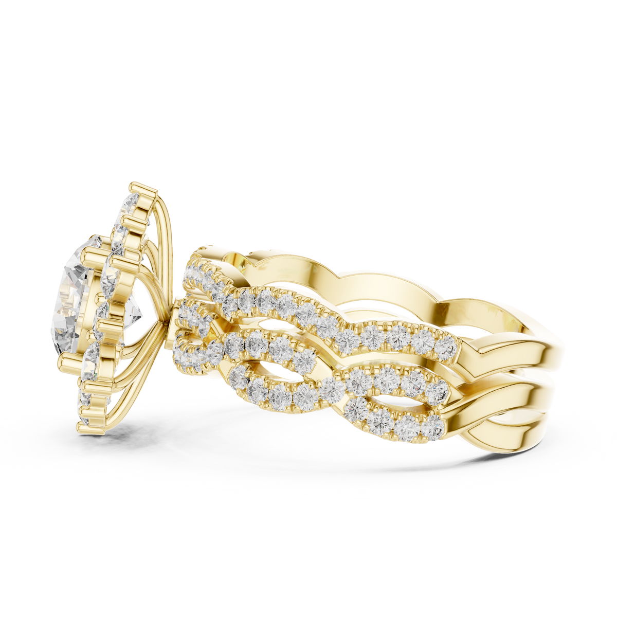 round-14k yellow gold|round-18k yellow gold