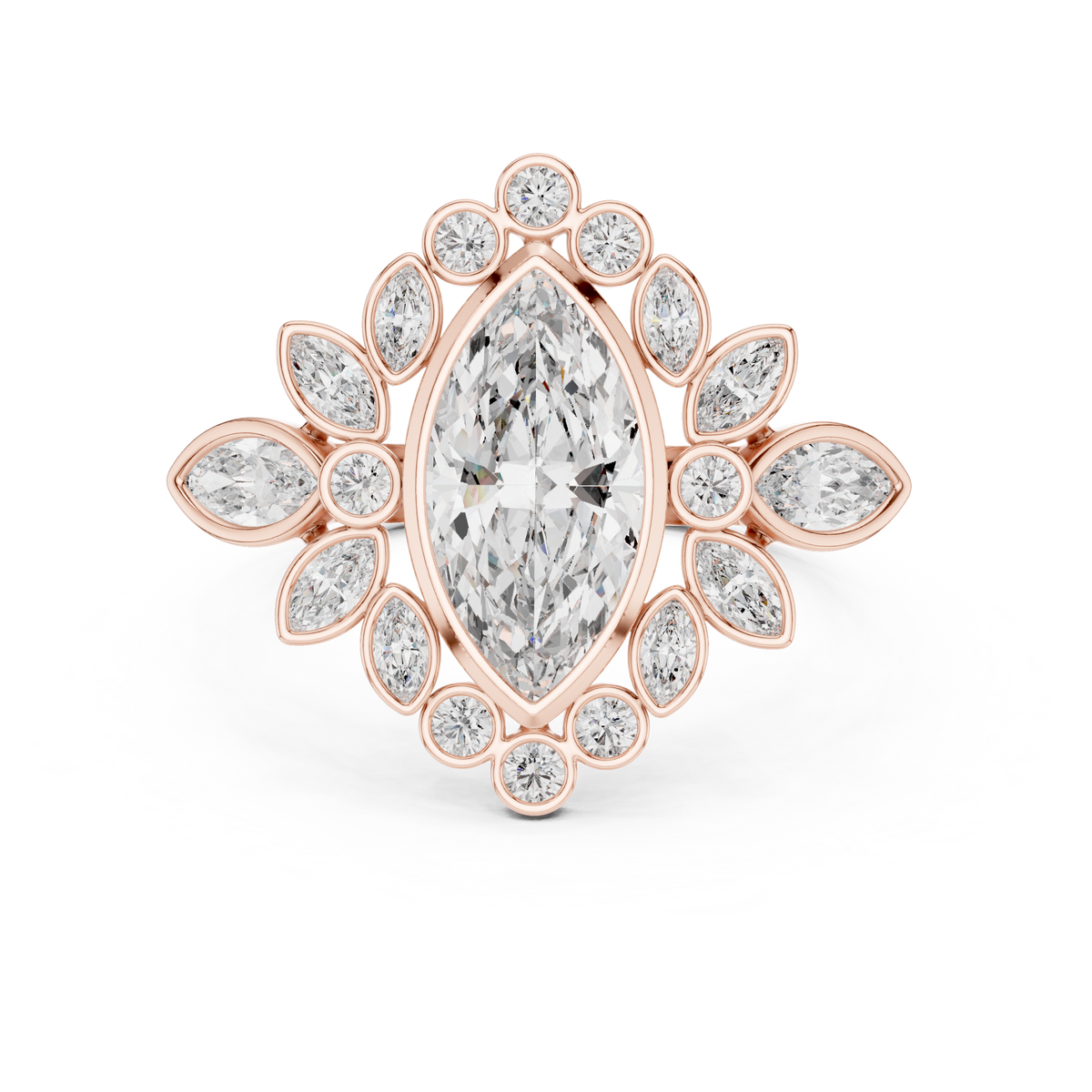 marquise-14k rose gold|marquise-18k rose gold