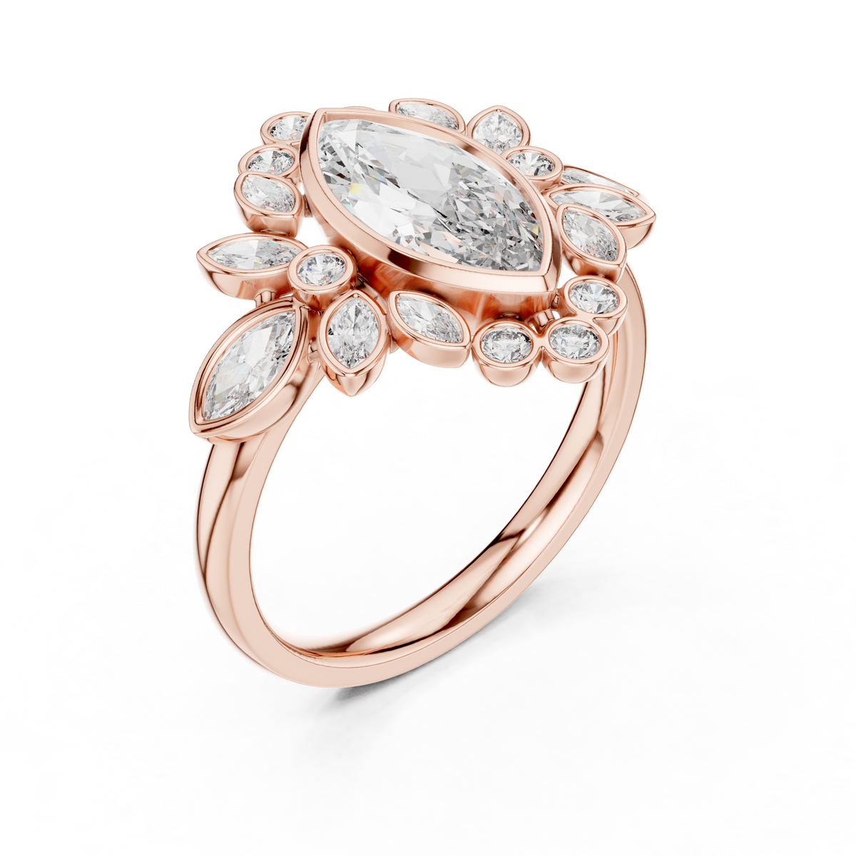 marquise-14k rose gold|marquise-18k rose gold