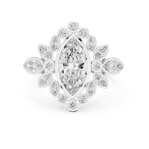Load image 1 in gallery view. marquise-14k white gold|marquise-18k white gold|marquise-platinum