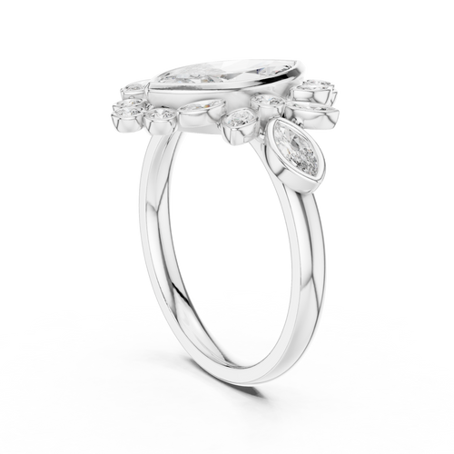 Load image 1 in gallery view. marquise-14k white gold|marquise-18k white gold|marquise-platinum