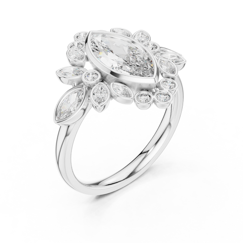 Load image 1 in gallery view. marquise-14k white gold|marquise-18k white gold|marquise-platinum
